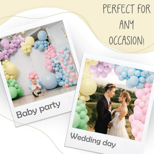 Easter Pastel Balloon Garland Kit Large Unicorn Arch 16Ft Oh Baby Shower Decorations Gender Reveal Decor Wedding Anniversary Party Supplies Rainbow Candy Girl Birthday DIY Easter Color Backdrop Theme - Osacean Sky Logistics