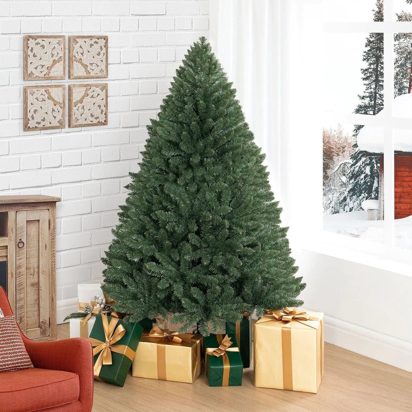 Naomi Home 4.5ft Prelit Spruce Christmas Tree - Osacean Sky Logistics