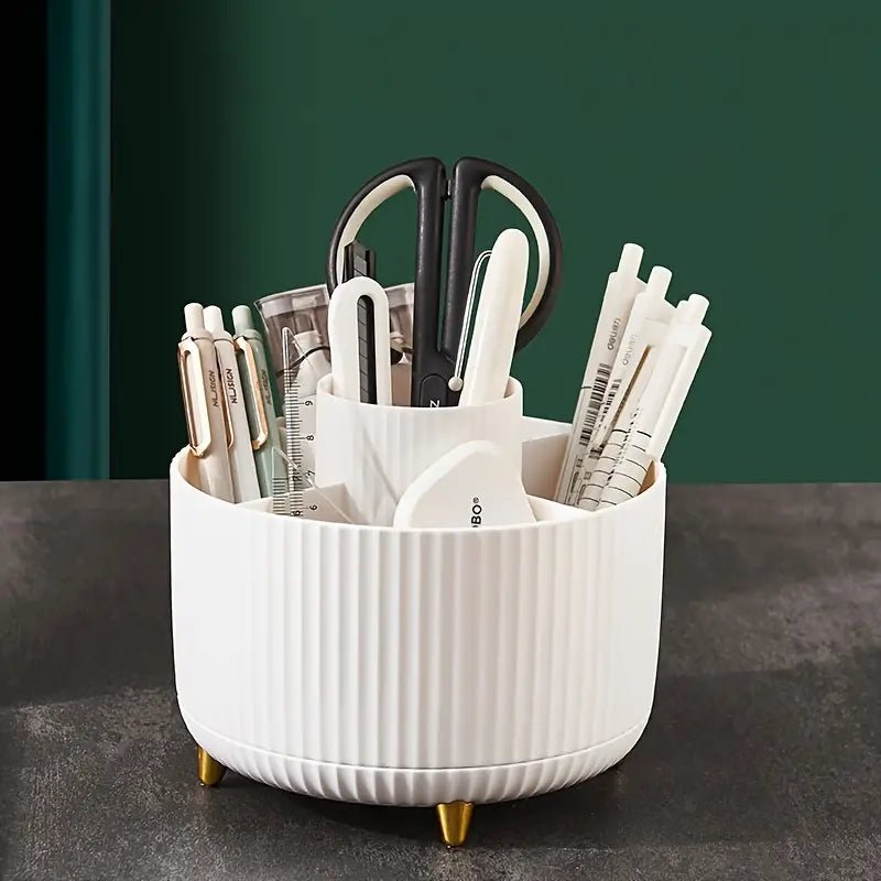 Rotating Makeup Brush Storage Tube for Dressing Table - Osacean Sky Logistics