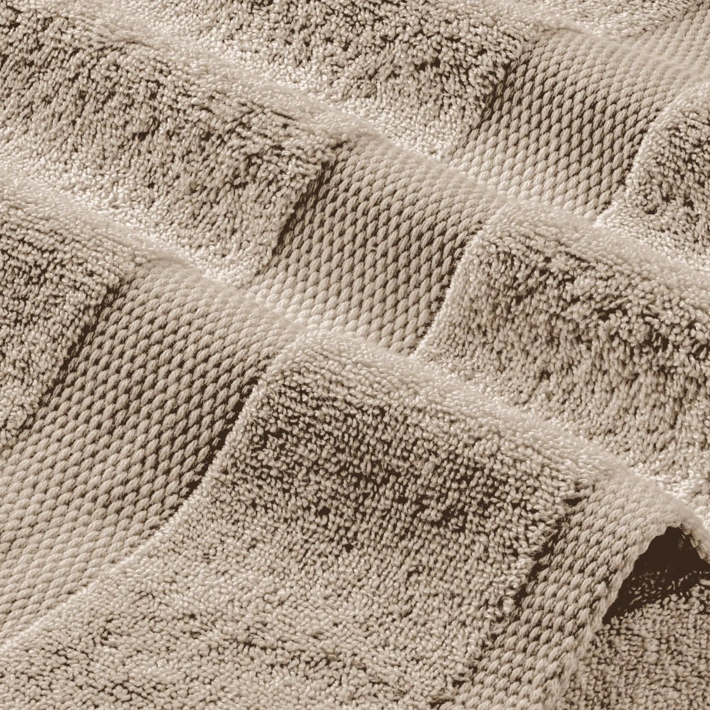 White Classic Taupe Washcloths Set 12 Pack for Body and Face Towel 12x12 Inch Cotton Wash Cloths Bulk Spa Fingertip Wash Clothes Soft Absorbent Gym Towels - Osacean Sky Logistics