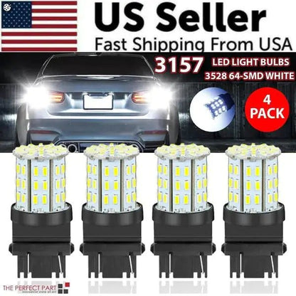 3157 LED 64SMD White Tail & Signal Light Bulbs - Osacean Sky Logistics