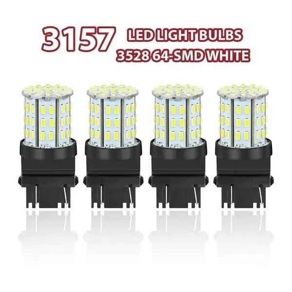 3157 LED 64SMD White Tail & Signal Light Bulbs - Osacean Sky Logistics