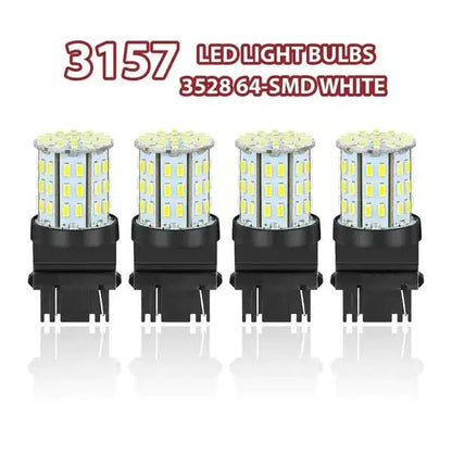 3157 LED 64SMD White Tail & Signal Light Bulbs - Osacean Sky Logistics