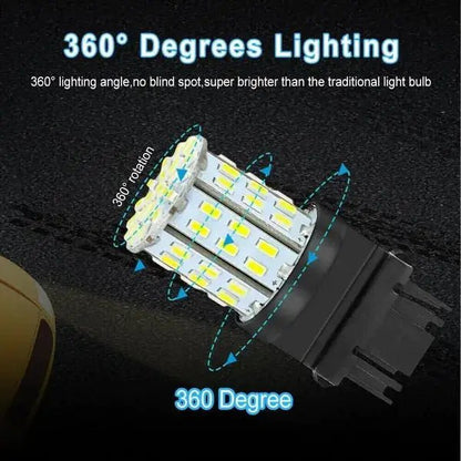 3157 LED 64SMD White Tail & Signal Light Bulbs - Osacean Sky Logistics