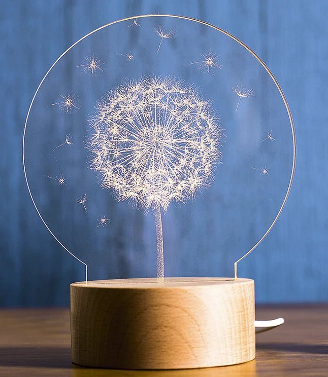 3D Acrylic Christmas Tree Table Lamp for Bedroom - Osacean Sky Logistics