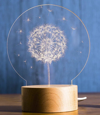 3D Acrylic Christmas Tree Table Lamp for Bedroom - Osacean Sky Logistics