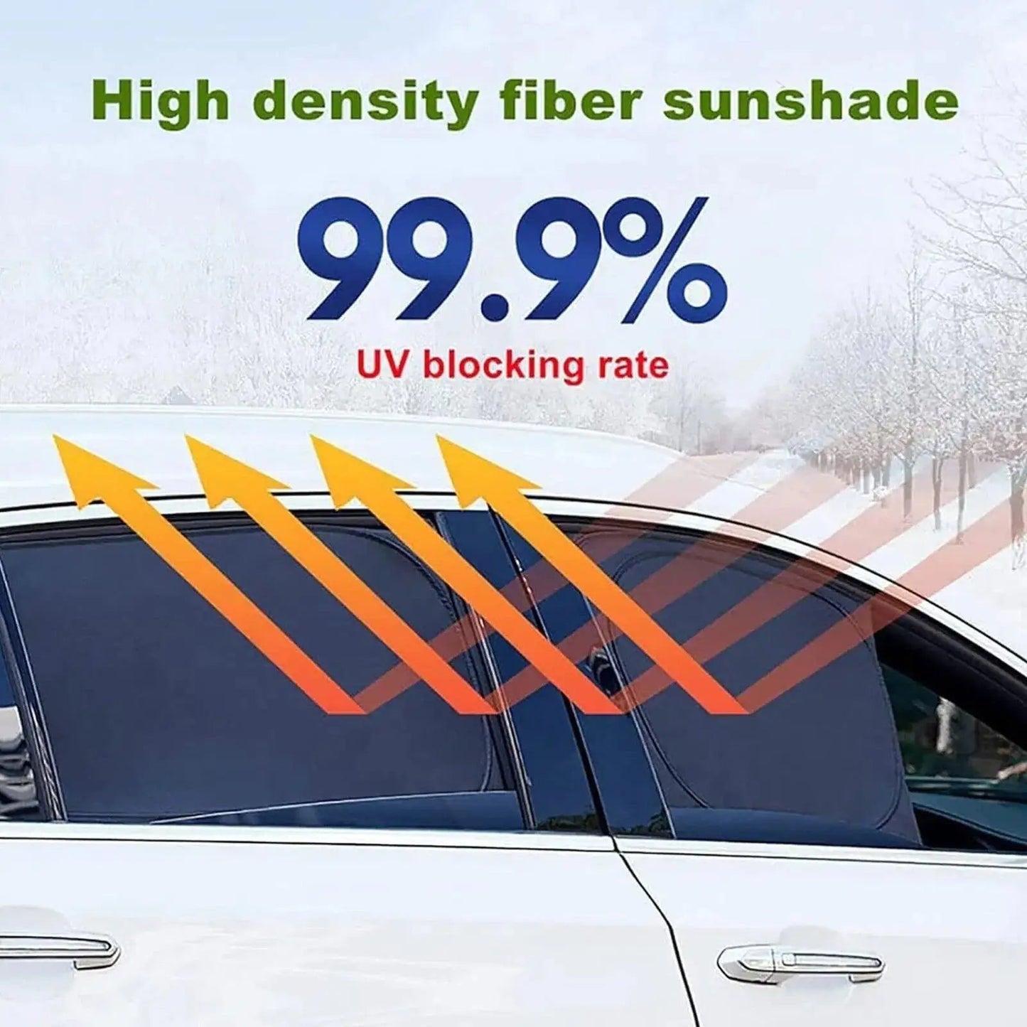4X Magnetic UV Shield Car Window Sunshade - Osacean Sky Logistics