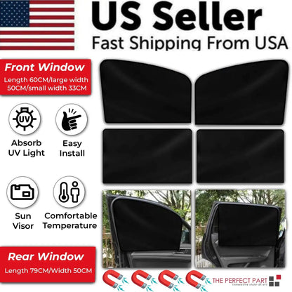 4X Magnetic UV Shield Car Window Sunshade - Osacean Sky Logistics