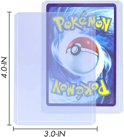 50ct(50ct Toploaders and 50 sleeves) / 100ct(10ct Toploaders and 100 sleeves) Top Loaders and Card Sleeves, Penny Sleeves Thick Plastic Toploaders, Trading Card Sleeves Holder Fit for MTG, Yugioh, Pokemon Card, Baseball Card, Sports Cards - Osacean Sky Logistics