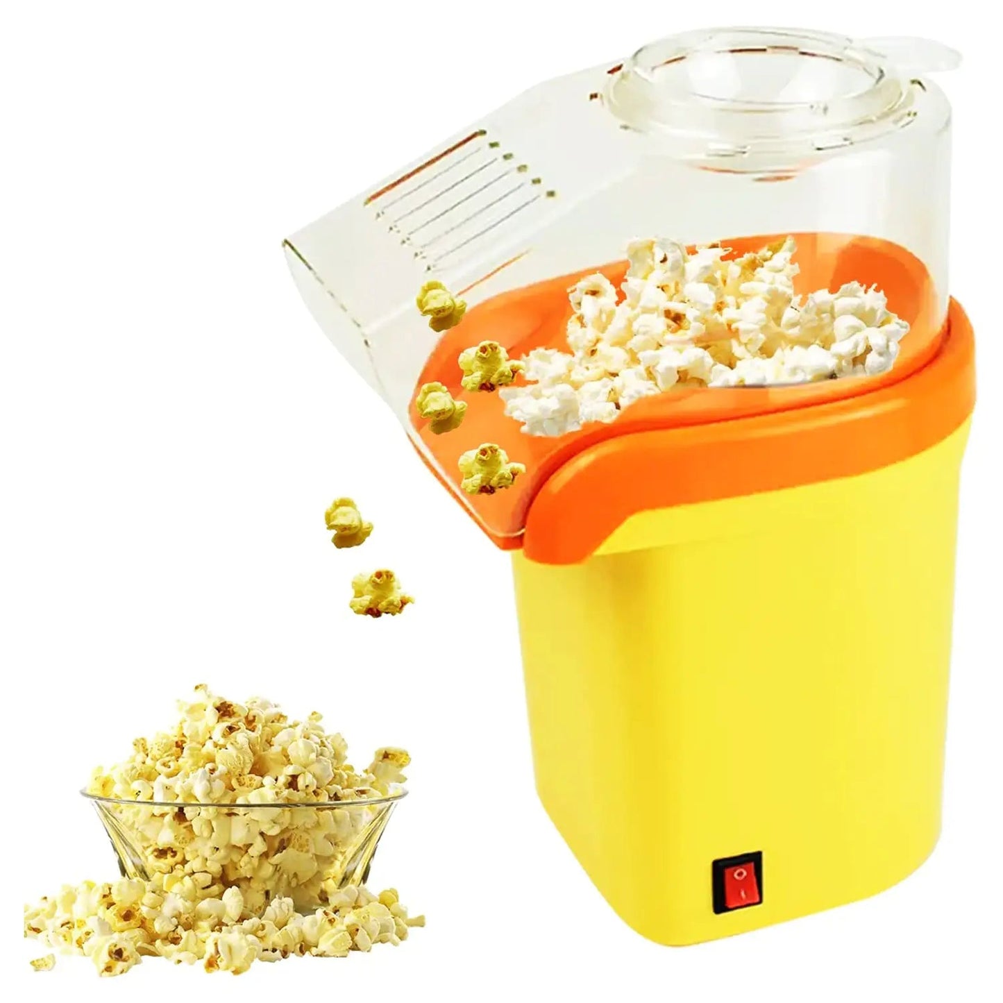 5Core Popcorn Machine 16 Cup Hot Air Popper Mini Portable Electric Pop Corn Maker YELLOW - Osacean Sky Logistics