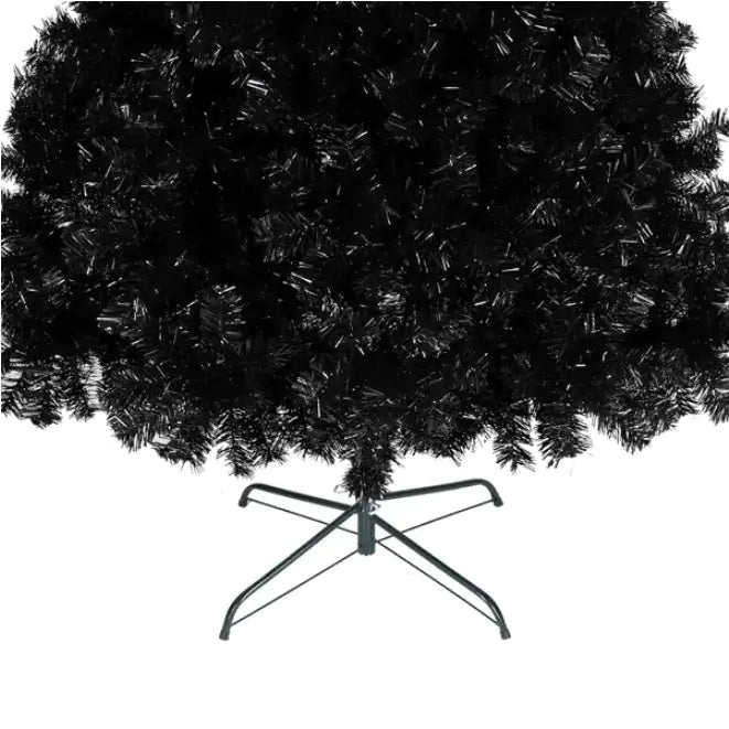 6ft 1600 Branches PVC Christmas Tree Black - Osacean Sky Logistics