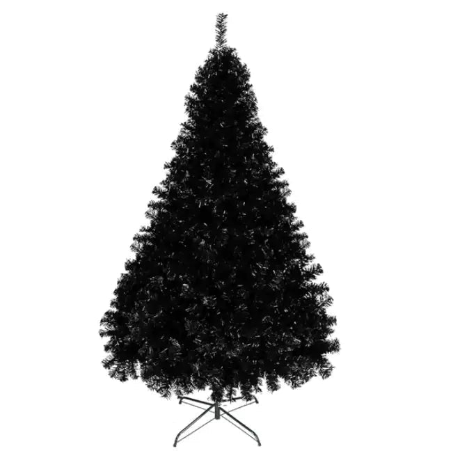 6ft 1600 Branches PVC Christmas Tree Black - Osacean Sky Logistics