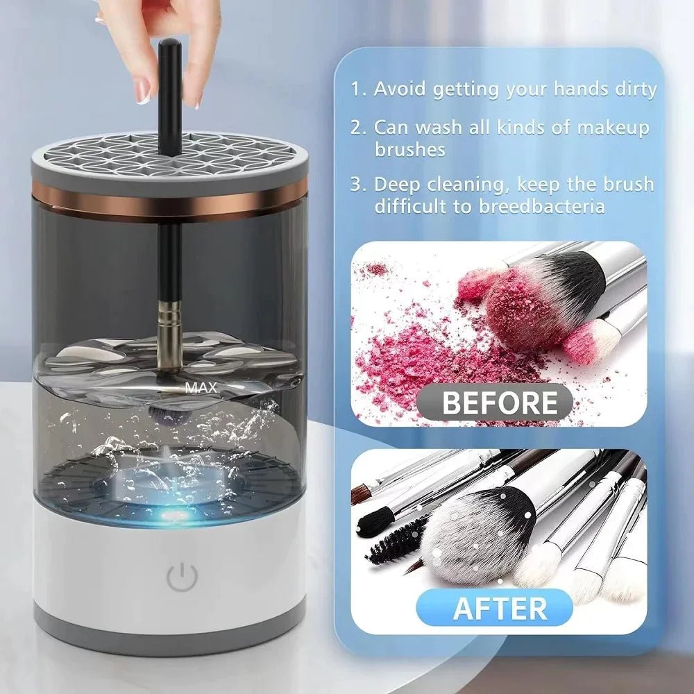 Automatic Brush Cleaner Electric Makeup Brush Cleaning Machine Fast Clean Dryer - Osacean Sky Logistics