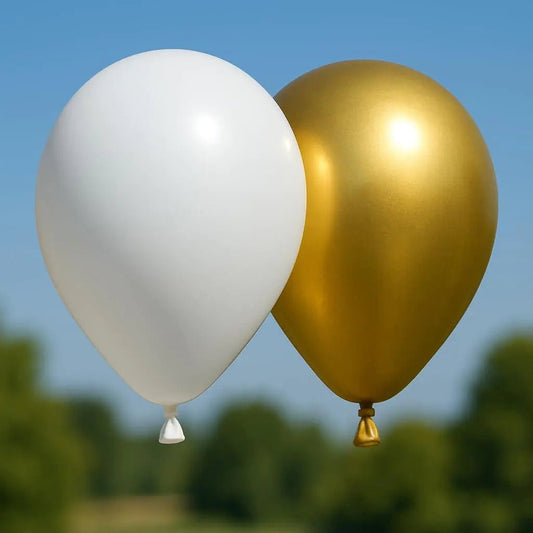 Balloon Garland Arch Kit 146 Pcs White Metallic Gold Confetti Balloons for Baby Shower Birthday Gender Reveal Wedding Party DIY Kit - Osacean Sky Logistics