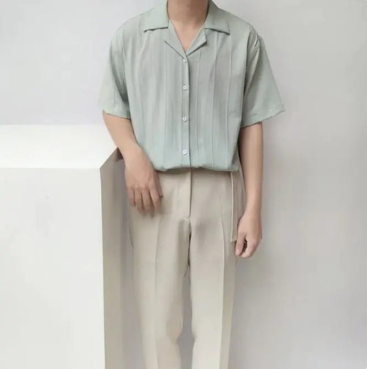 Casual Niche Short Sleeve Loose Fit Shirt Shirt - Osacean Sky Logistics