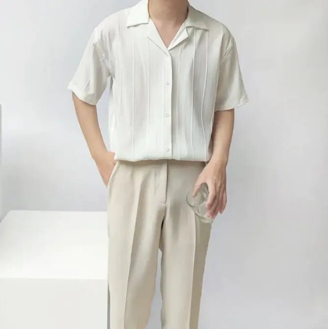 Casual Niche Short Sleeve Loose Fit Shirt Shirt - Osacean Sky Logistics