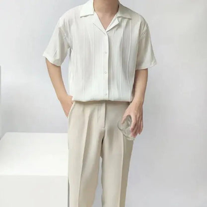 Casual Niche Short Sleeve Loose Fit Shirt Shirt - Osacean Sky Logistics