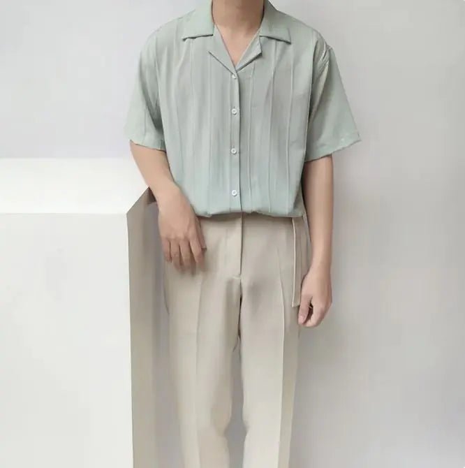 Casual Niche Short Sleeve Loose Fit Shirt Shirt - Osacean Sky Logistics