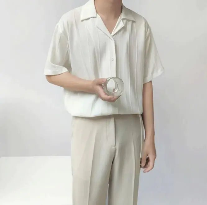 Casual Niche Short Sleeve Loose Fit Shirt Shirt - Osacean Sky Logistics