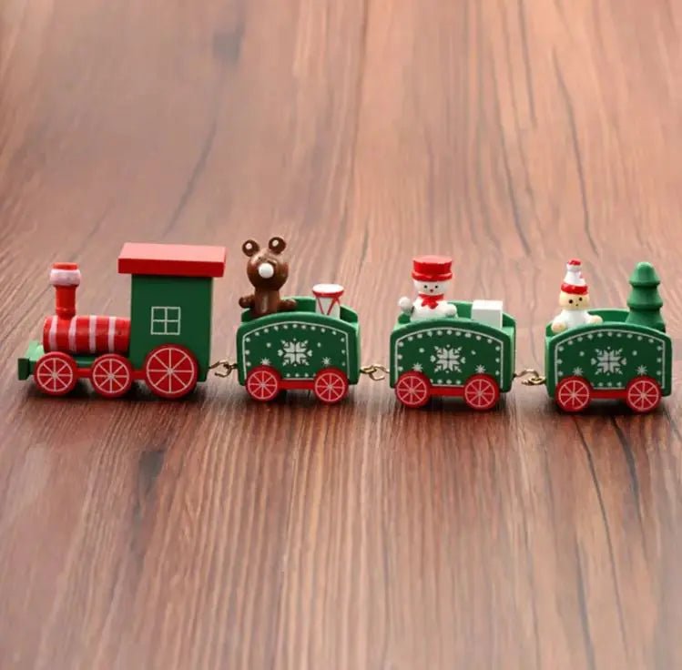 Christmas Ornament Christmas Wooden Train - Osacean Sky Logistics