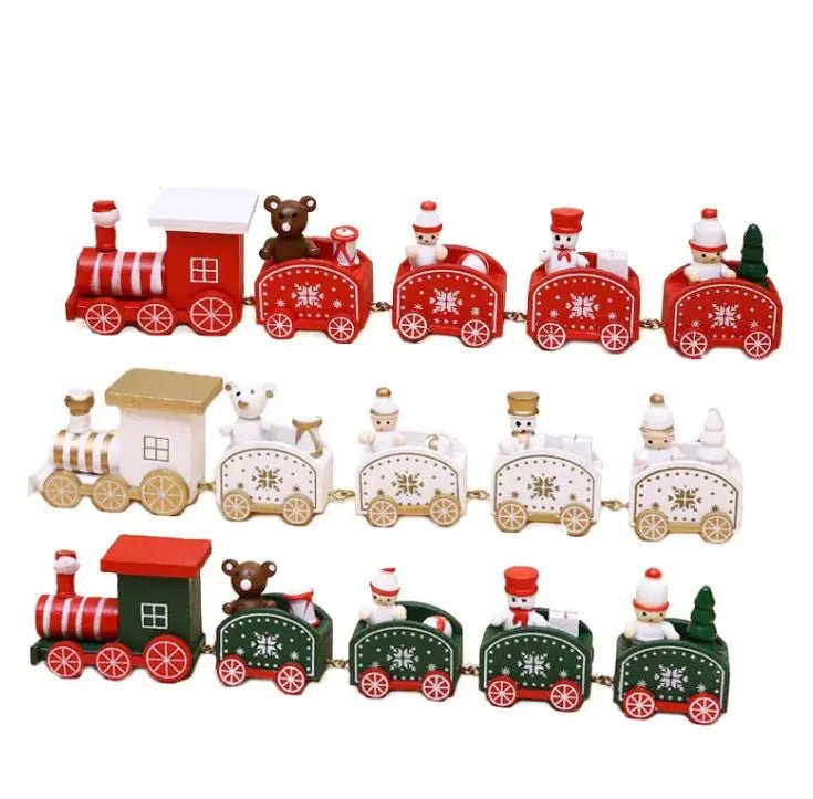 Christmas Ornament Christmas Wooden Train - Osacean Sky Logistics
