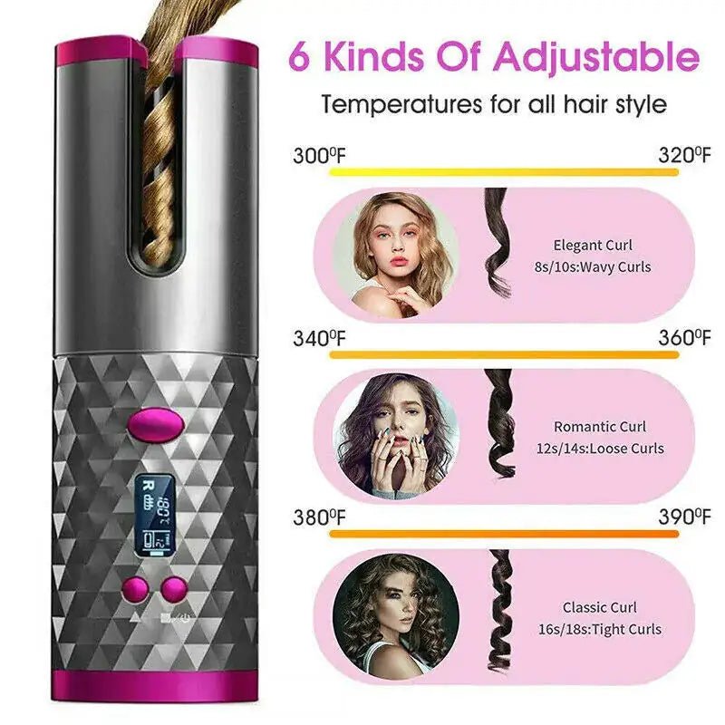 Cordless Ceramic Hair Curler - Osacean Sky Logistics