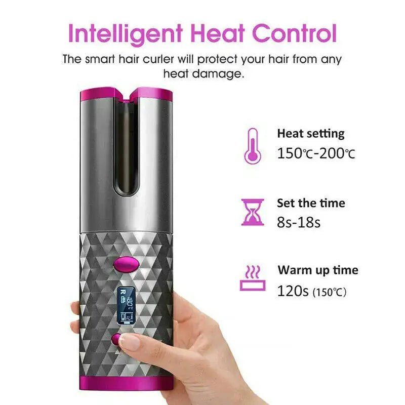 Cordless Ceramic Hair Curler - Osacean Sky Logistics