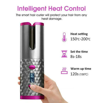 Cordless Ceramic Hair Curler - Osacean Sky Logistics