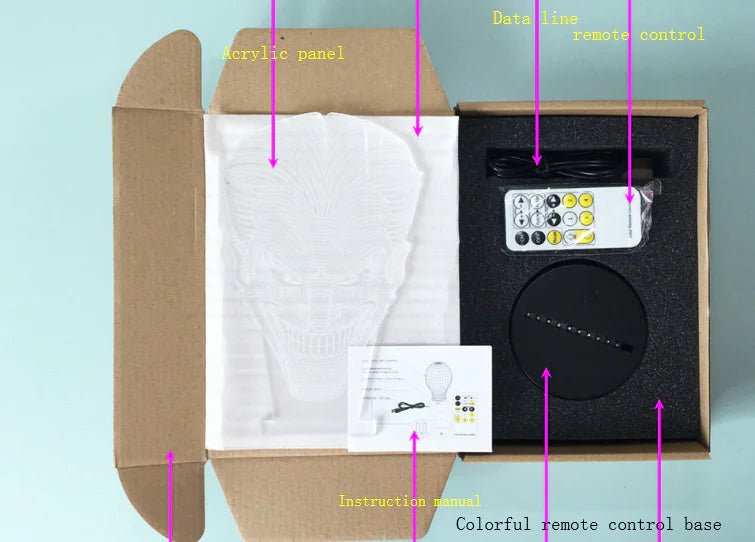 Creative 3D Cartoon LED Table Lamp for Bedroom - Osacean Sky Logistics