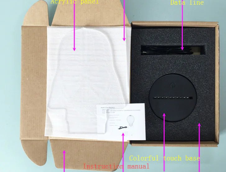 Creative 3D Cartoon LED Table Lamp for Bedroom - Osacean Sky Logistics