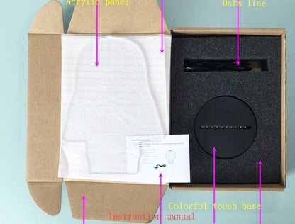 Creative 3D Cartoon LED Table Lamp for Bedroom - Osacean Sky Logistics