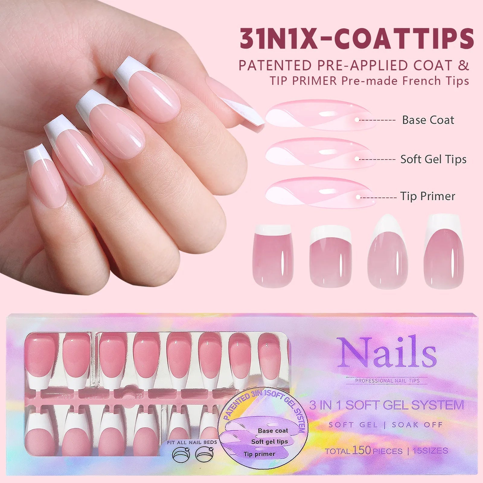 Creative Traceless French Press On Nails - Osacean Sky Logistics