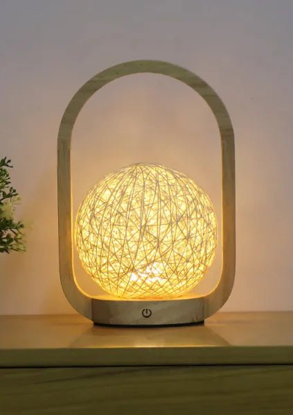 Dimmable Bedroom Bedside Glass Portable Table Lamp - Osacean Sky Logistics