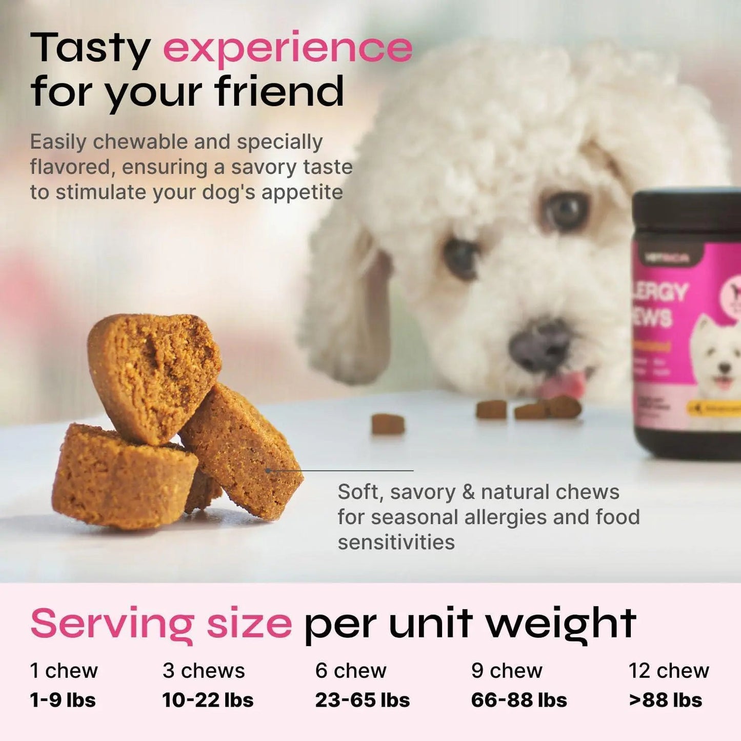 Dog Allergy Relief Chews Dog Itching Skin Relief Anti Itch Skin Health - Osacean Sky Logistics