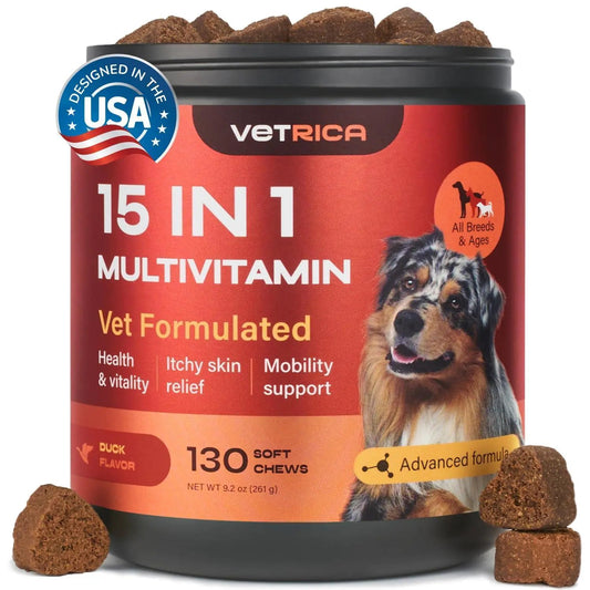 Dog Vitamins 15 in 1 Multivitamin Chews Joint Supplement for Hip Joint Immune - Osacean Sky Logistics