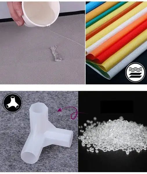 Double Rows Home Shoe Rack Shelf Storage Closet Organizer Cabinet Portable Cover Grey - Osacean Sky Logistics