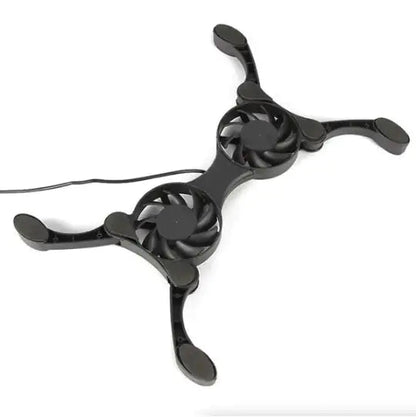 Dual USB Cooling Fan Pad Foldable Slim Fans Cooler Stand For Laptop PC Notebook - Osacean Sky Logistics