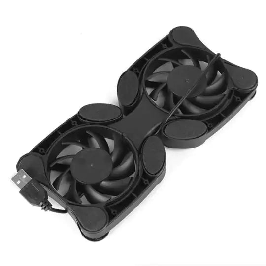 Dual USB Cooling Fan Pad Foldable Slim Fans Cooler Stand For Laptop PC Notebook - Osacean Sky Logistics