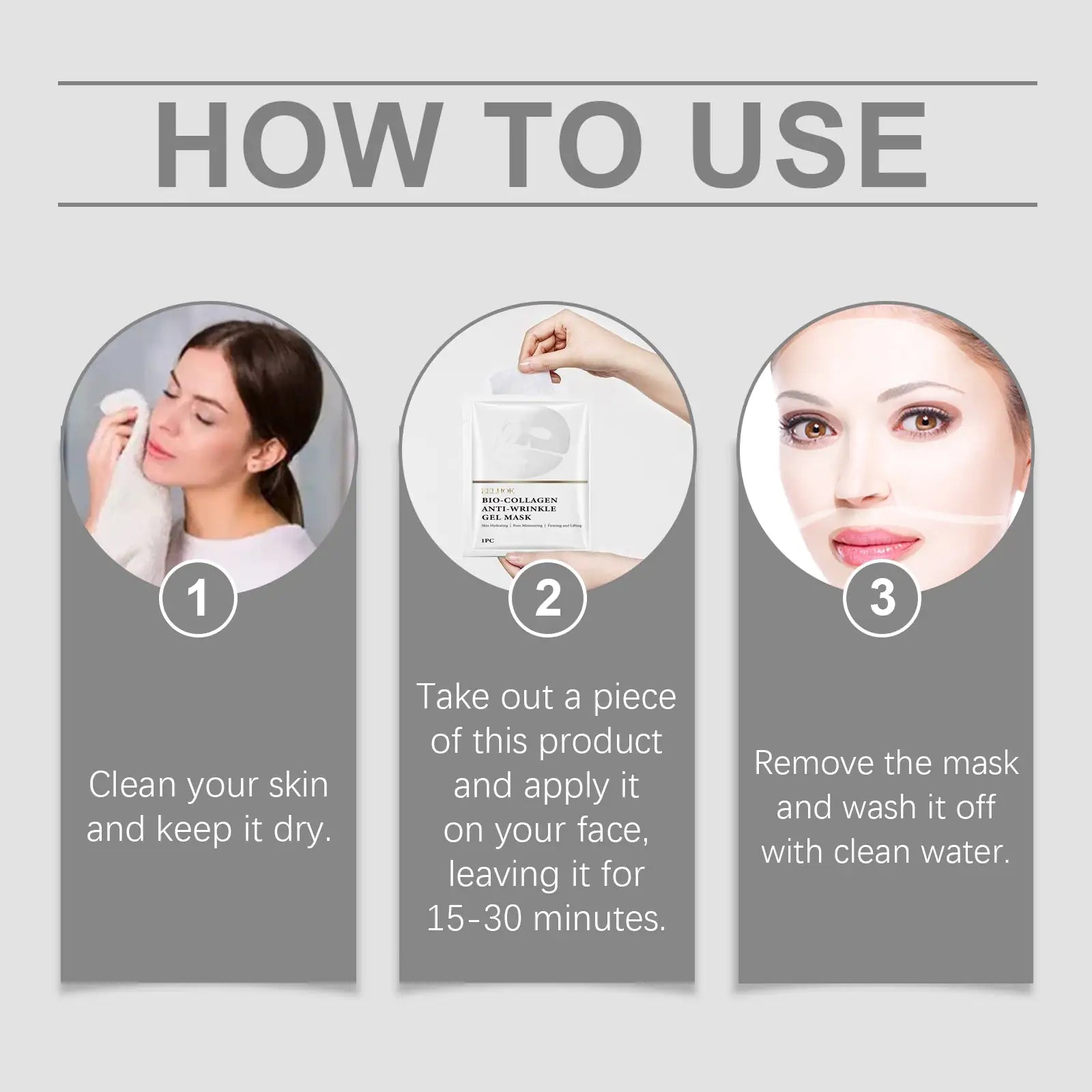 EELHOE Collagen Mask Pouch Collagen Essence Gently Nourishes And Softens The Facial Skin, Hydrating And Moisturizing - Osacean Sky Logistics