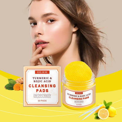 EELHOE Turmeric Exfoliating Cleansing Pad Repairs And Nourishes The Delicate Skin Of The Face, Gently Cleanses And Purifies - Osacean Sky Logistics