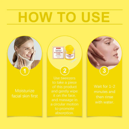 EELHOE Turmeric Exfoliating Cleansing Pad Repairs And Nourishes The Delicate Skin Of The Face, Gently Cleanses And Purifies - Osacean Sky Logistics