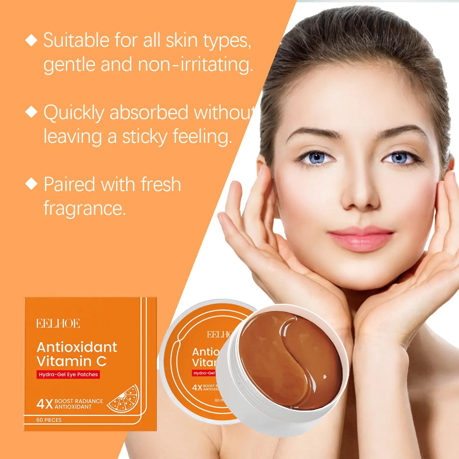EELHOE Vitamin C Under - Eye Patch Eye Bag Care Cools And Moisturizes The Skin Around The Eyes - Osacean Sky Logistics