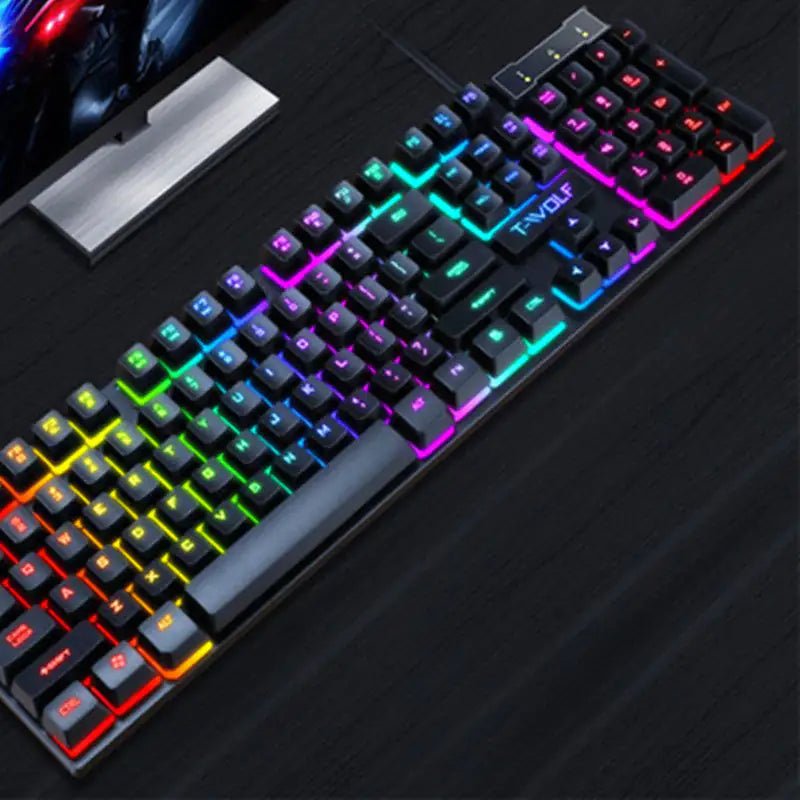 Gaming Usb Luminous Wired Keyboard Floating Manipulator - Osacean Sky Logistics