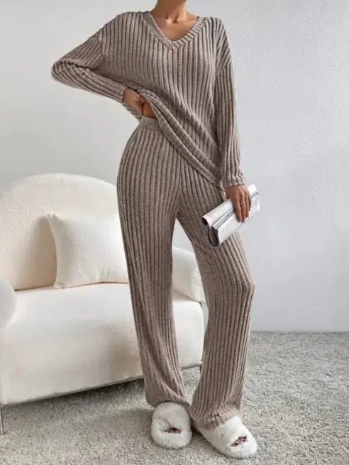 Knitted Two Piece Set Outfit - Osacean Sky Logistics