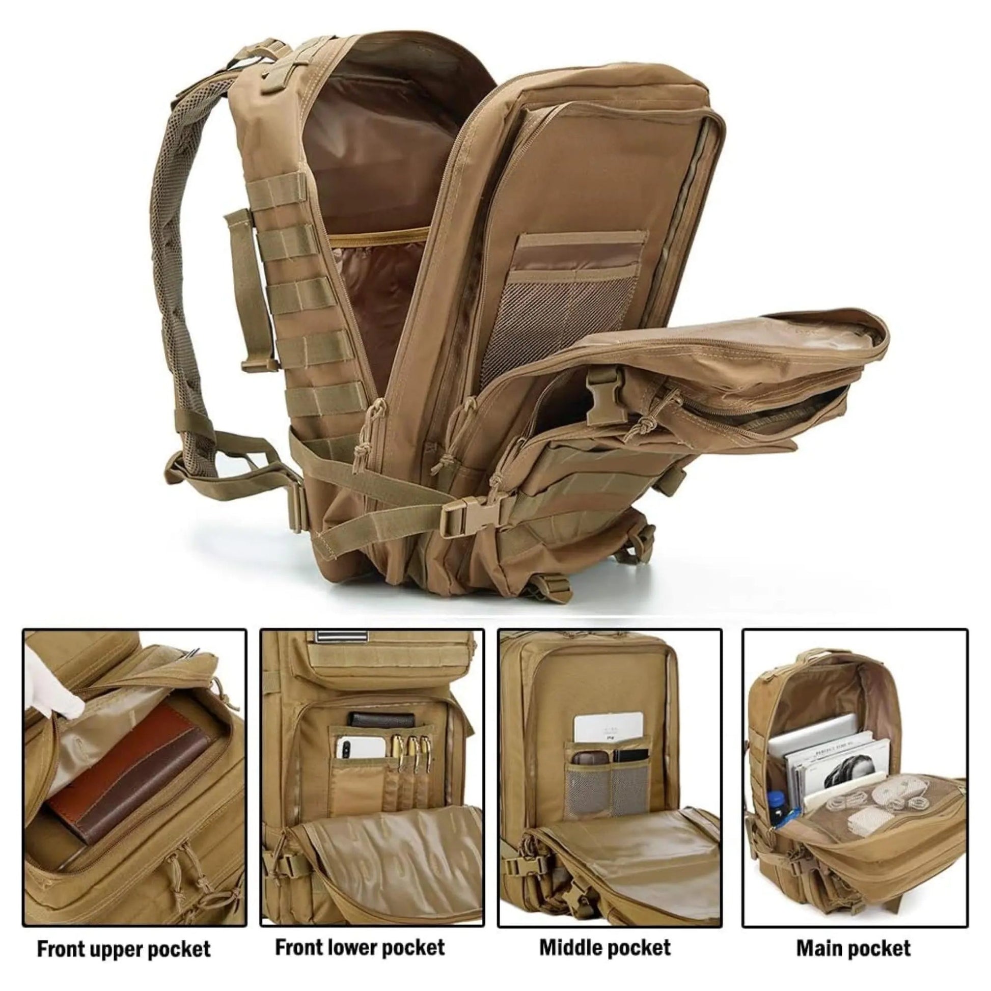 Large Military Tactical Backpack - Osacean Sky Logistics