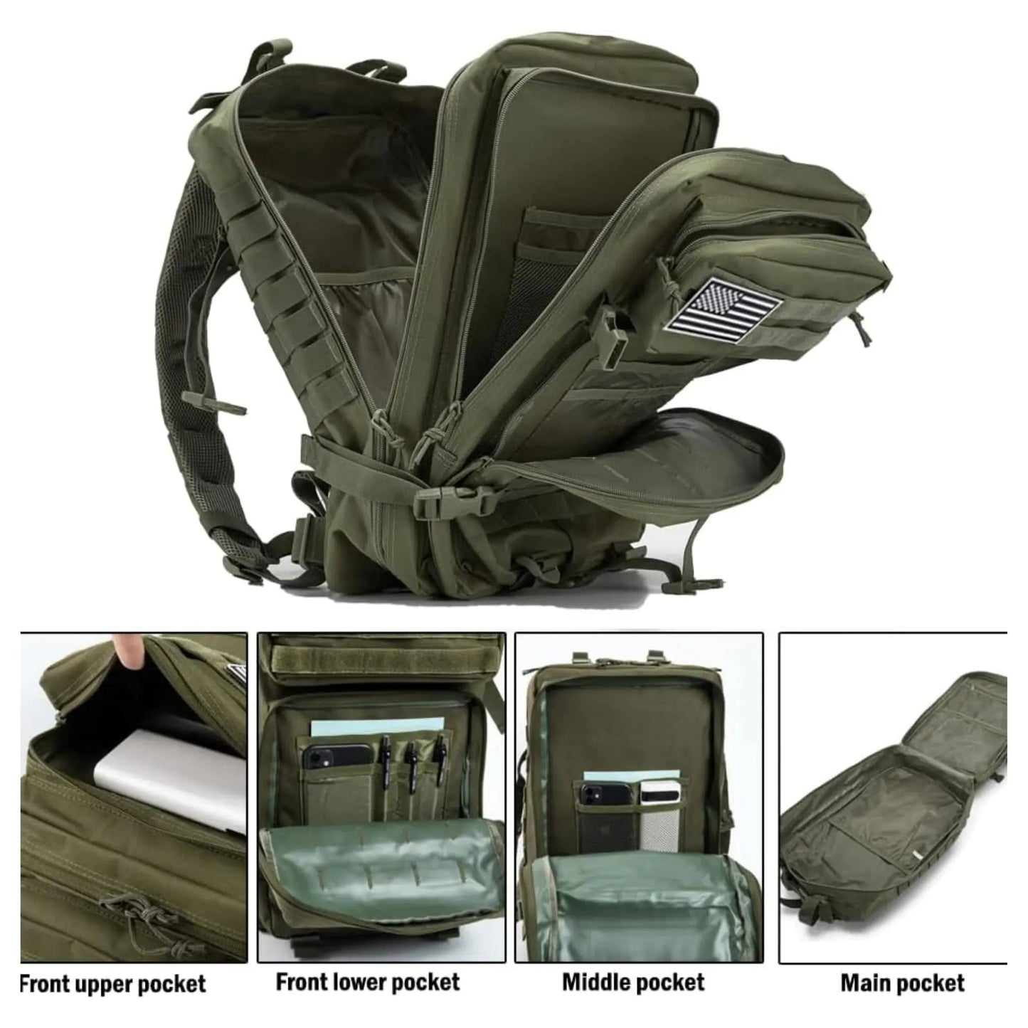 Large Military Tactical Backpack - Osacean Sky Logistics