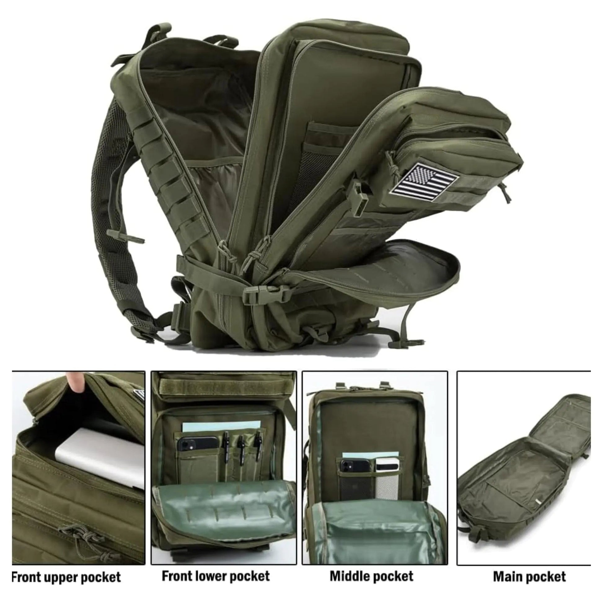 Large Military Tactical Backpack - Osacean Sky Logistics