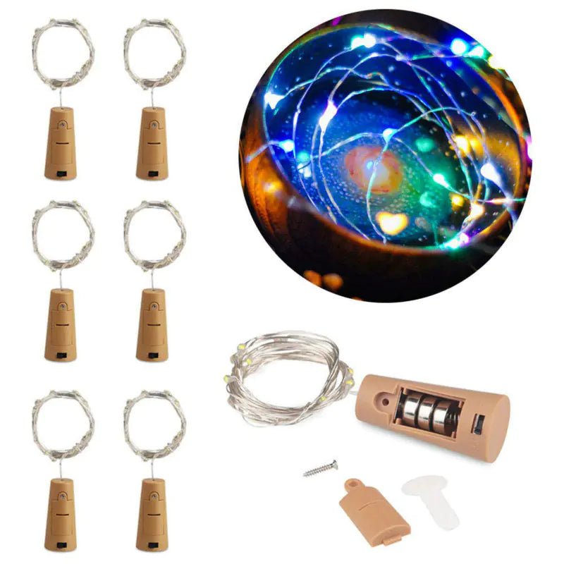 LED Bottle Cork Lights with Battery Box - Osacean Sky Logistics