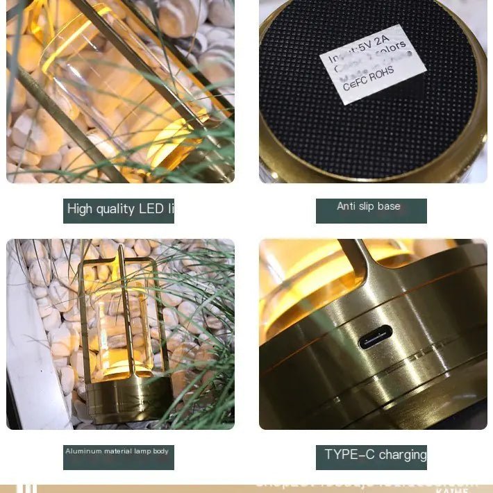 LED Touch Decorative Table Lamp with USB (Bedroom & Dining) - Osacean Sky Logistics