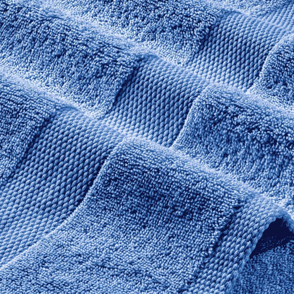 Light Blue Washcloths Set 12 Pack for Body Face Towel 12x12 Inch Cotton Wash Cloths Bulk Spa Fingertip Wash Clothes Soft Absorbent Gym Towels - Osacean Sky Logistics